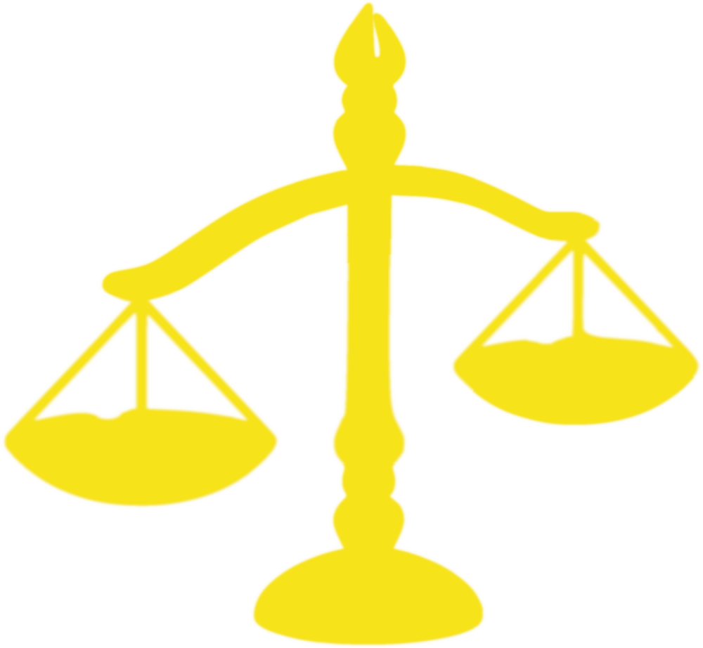 Symbol of a weighing scales.